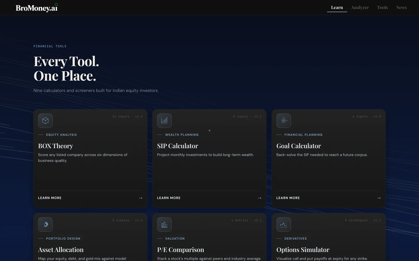 BroMoney.ai learn section
